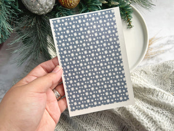 1 Sheet, Approx 13x90cm, Christmas Print Water Decal Image Transfer for Polymer Clay / Ceramics